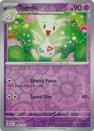 Obsidian Flames Togetic #84/197 reverse holo